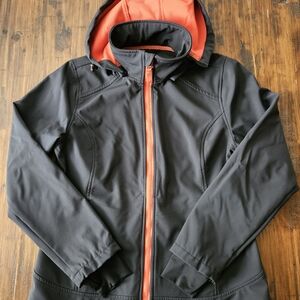 Northern Reflections Black and Orange Performance Jacket
